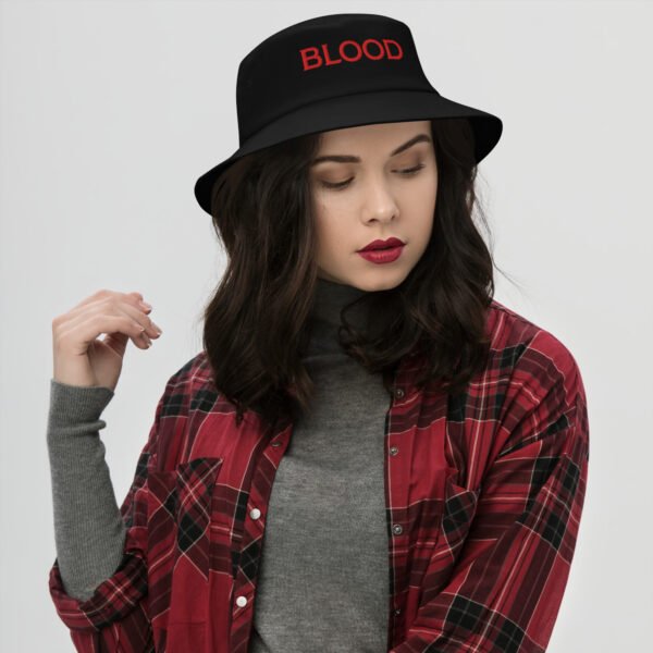 BLOOD Embroidered Bucket Hat - Image 2